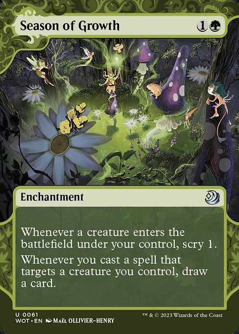 Season of Growth - Wilds of Eldraine: Enchanting Tales Uncommon Card