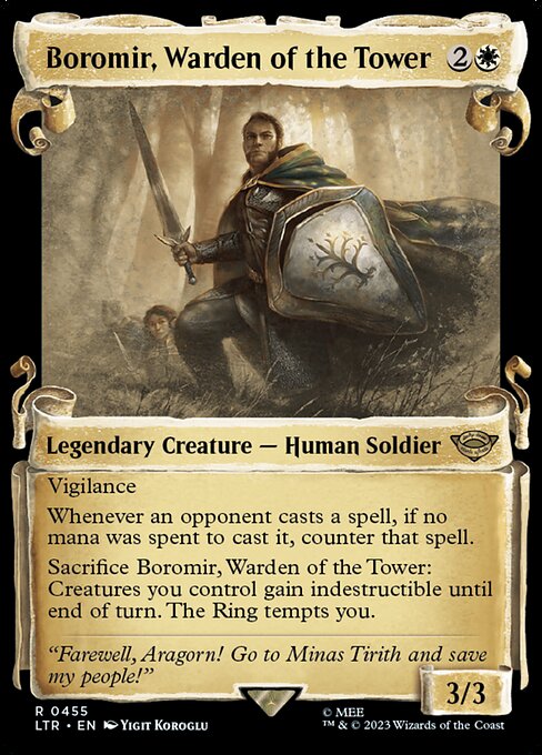Boromir, Warden of the Tower - The Lord of the Rings: Tales of Middle-earth Rare Card