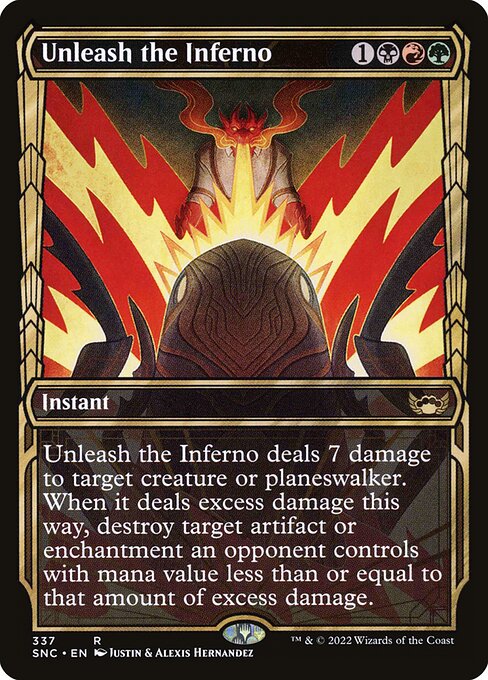 Unleash the Inferno - Streets of New Capenna Rare Card
