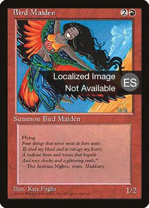 Bird Maiden - Fourth Edition Foreign Black Border Common Card