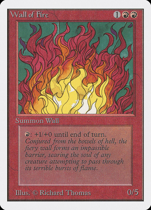 Wall of Fire - Unlimited Edition Uncommon Card