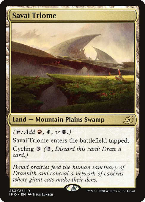 Savai Triome - Ikoria: Lair of Behemoths Rare Card