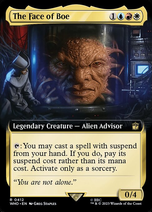 The Face of Boe - Doctor Who Rare Card