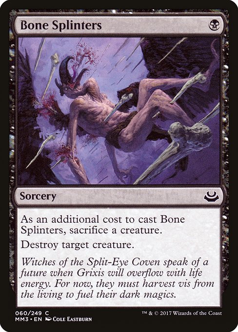 Bone Splinters - Modern Masters 2017 Common Card