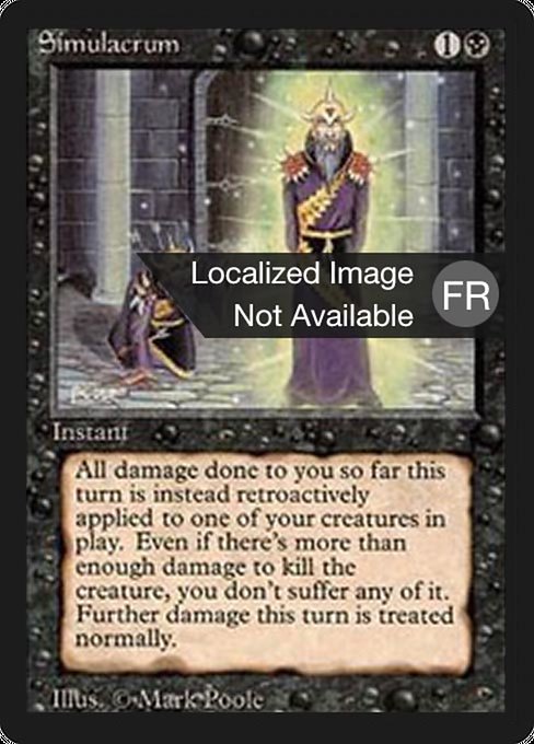 Simulacrum - Foreign Black Border Uncommon Card