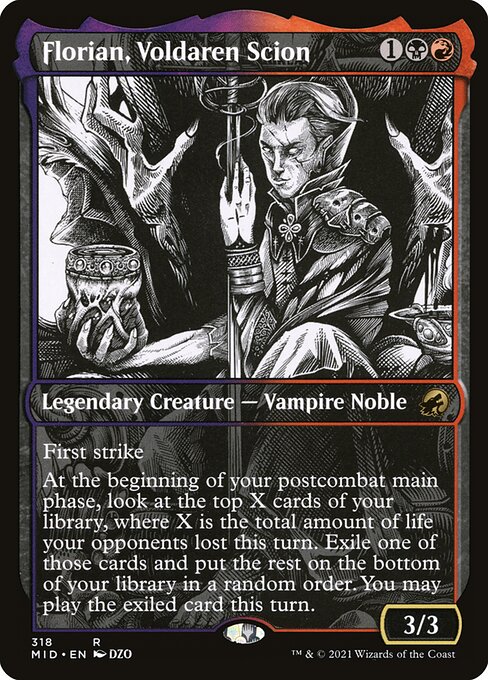 Florian, Voldaren Scion - Innistrad: Midnight Hunt Rare Card