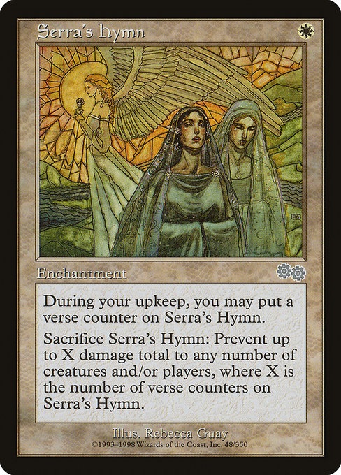 Serra's Hymn - Urza's Saga Uncommon Card