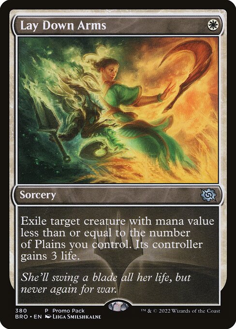 Lay Down Arms - The Brothers' War Uncommon Card