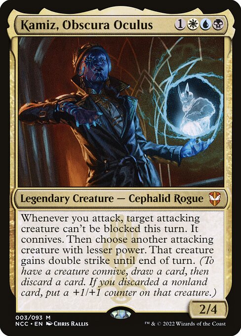Kamiz, Obscura Oculus - New Capenna Commander Mythic Card