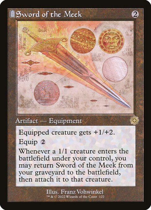 Sword of the Meek - The Brothers' War Retro Artifacts Rare Card