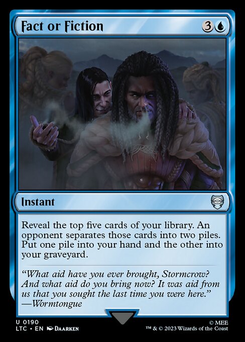 Fact or Fiction - Tales of Middle-earth Commander Uncommon Card