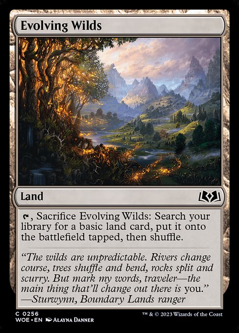 Evolving Wilds - Wilds of Eldraine Common Card
