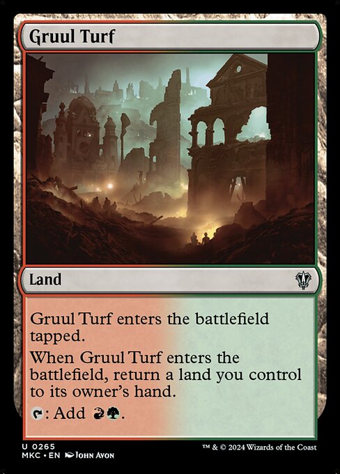 Gruul Turf - Murders at Karlov Manor Commander Uncommon Card