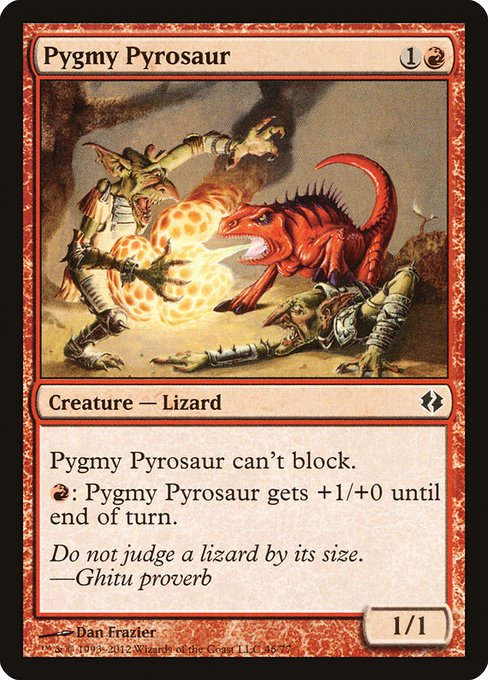 Pygmy Pyrosaur - Duel Decks: Venser vs. Koth Common Card