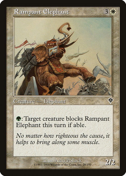 Rampant Elephant - Invasion Common Card