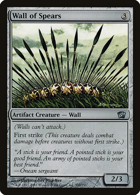 Wall of Spears - Eighth Edition Uncommon Card