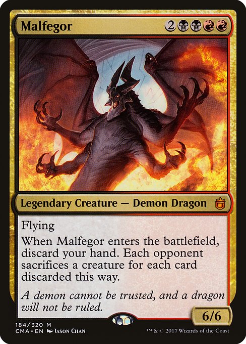 Malfegor - Commander Anthology Mythic Card