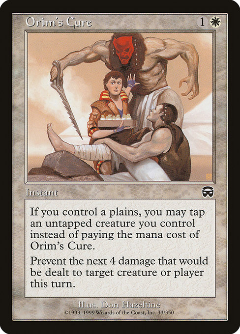 Orim's Cure - Mercadian Masques Common Card