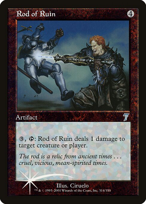 Rod of Ruin - Seventh Edition Uncommon Card
