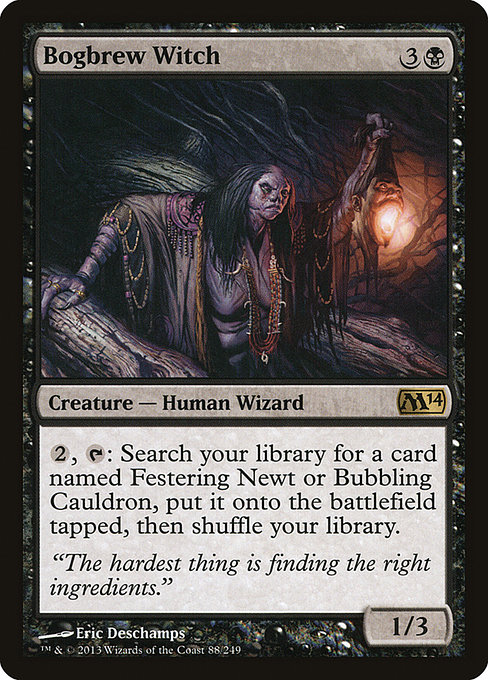 Bogbrew Witch - Magic 2014 Rare Card