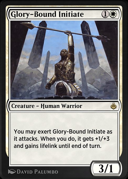 Glory-Bound Initiate - Amonkhet Remastered Rare Card