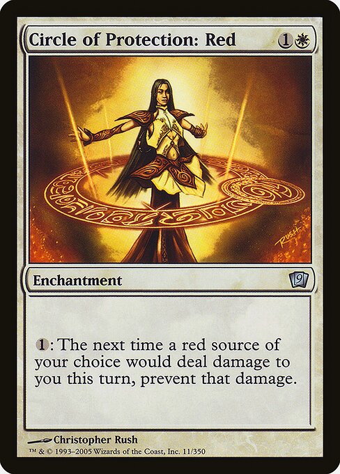 Circle of Protection: Red - Ninth Edition Uncommon Card