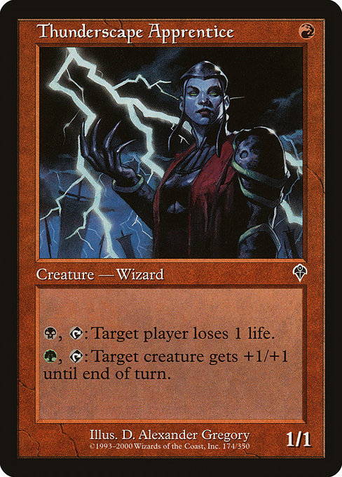 Thunderscape Apprentice - Invasion Common Card