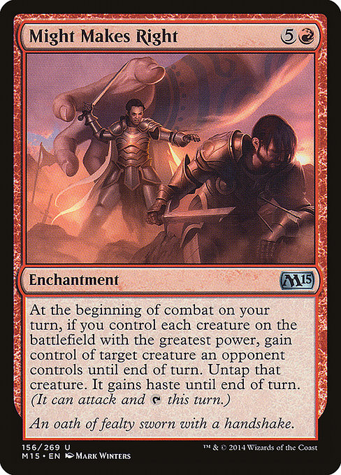 Might Makes Right - Magic 2015 Uncommon Card