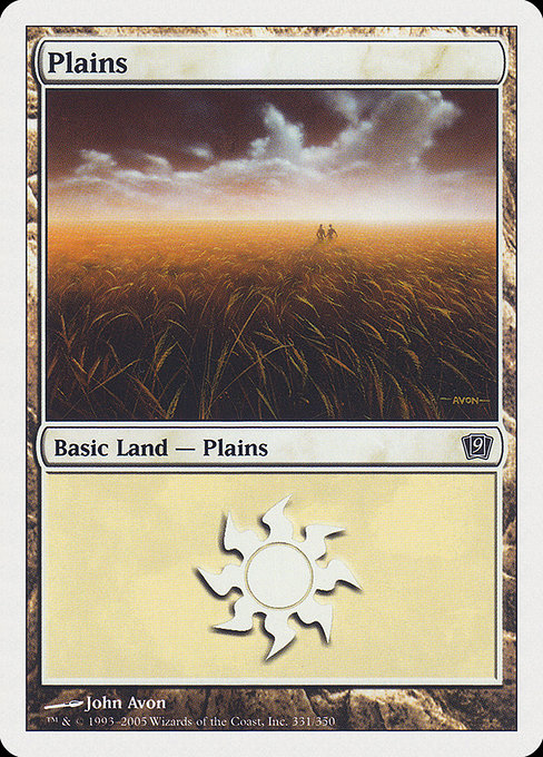 Plains - Ninth Edition Common Card
