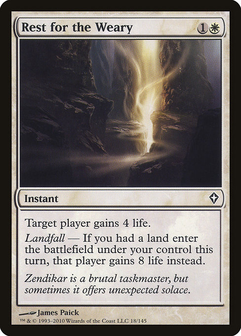 Rest for the Weary - Worldwake Common Card
