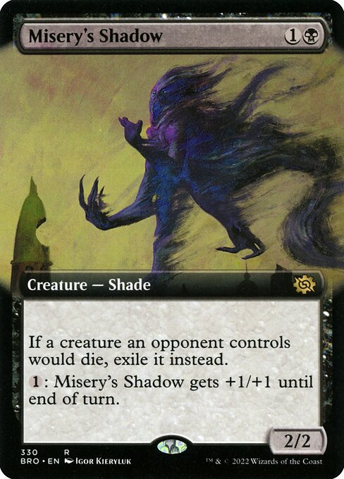 Misery's Shadow - The Brothers' War Rare Card