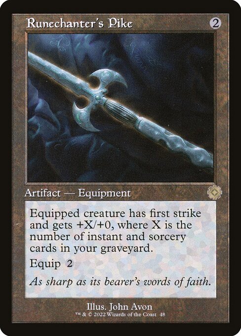 Runechanter's Pike - The Brothers' War Retro Artifacts Rare Card