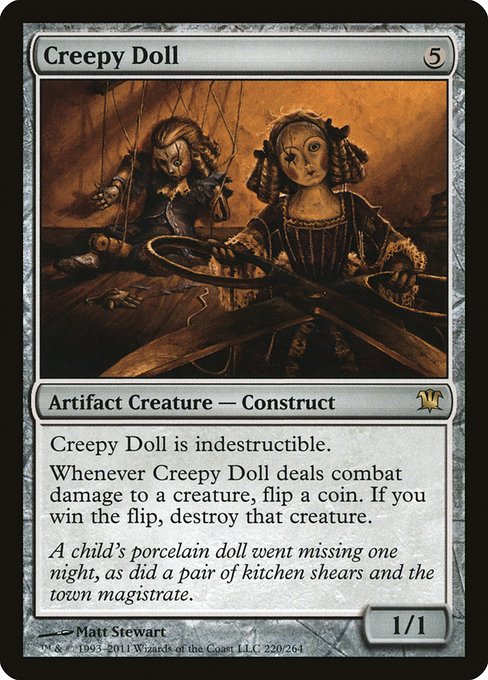 Creepy Doll - Innistrad Rare Card