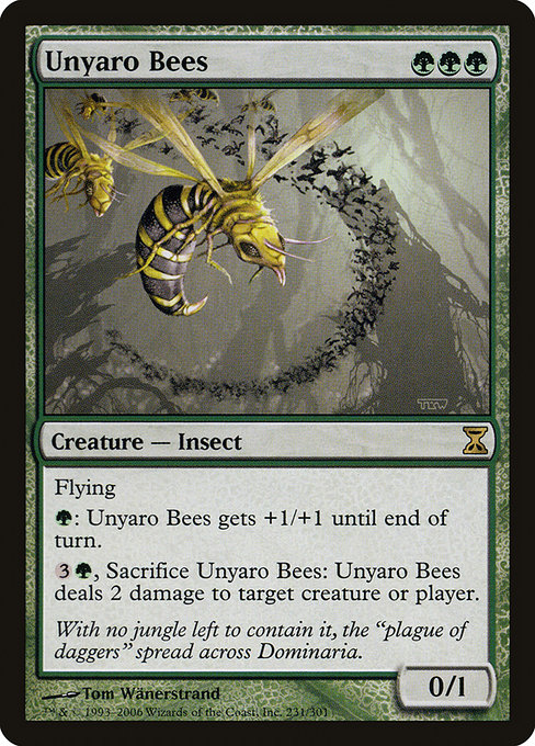 Unyaro Bees - Time Spiral Rare Card