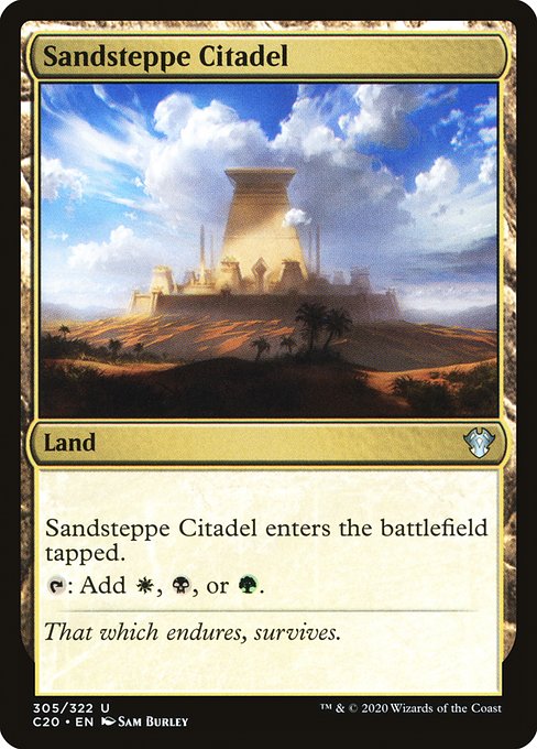 Sandsteppe Citadel - Commander 2020 Uncommon Card