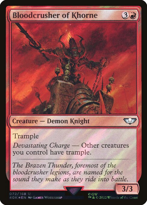 Bloodcrusher of Khorne - Warhammer 40,000 Commander Uncommon Card