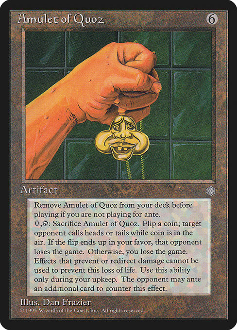 Amulet of Quoz - Ice Age Rare Card