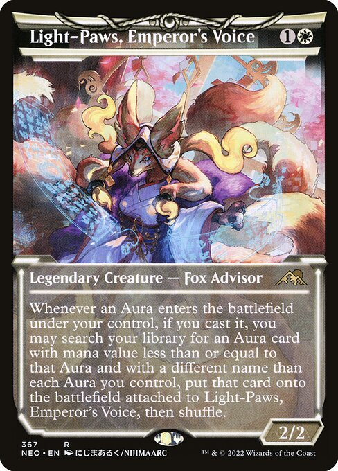 Light-Paws, Emperor's Voice - Kamigawa: Neon Dynasty Rare Card
