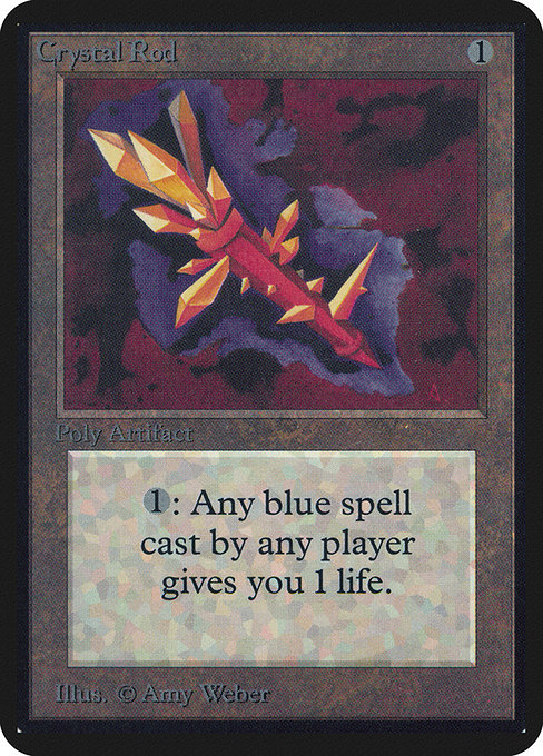 Crystal Rod - Limited Edition Alpha Uncommon Card