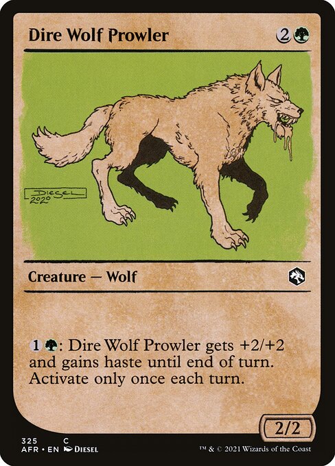 Dire Wolf Prowler - Adventures in the Forgotten Realms Common Card