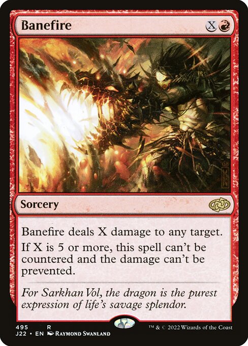 Banefire - Jumpstart 2022 Rare Card