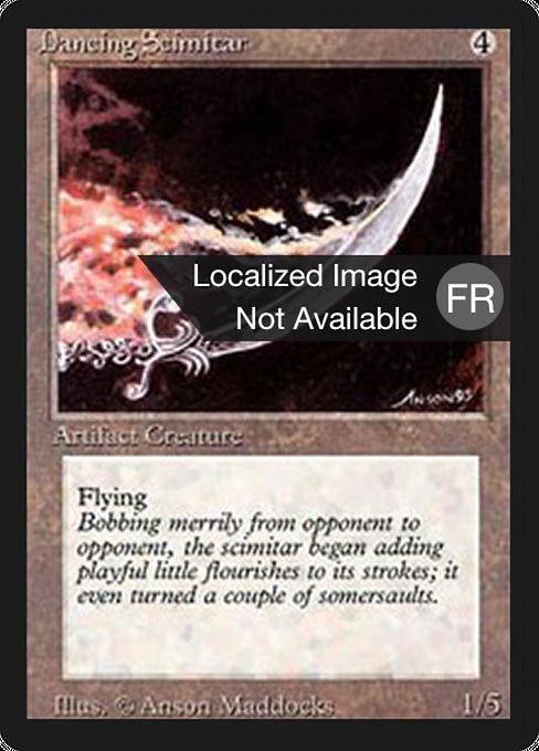 Dancing Scimitar - Foreign Black Border Rare Card