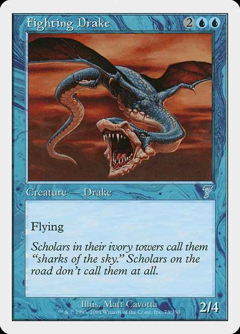 Fighting Drake - Seventh Edition Uncommon Card