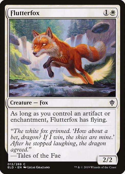 Flutterfox - Throne of Eldraine Common Card