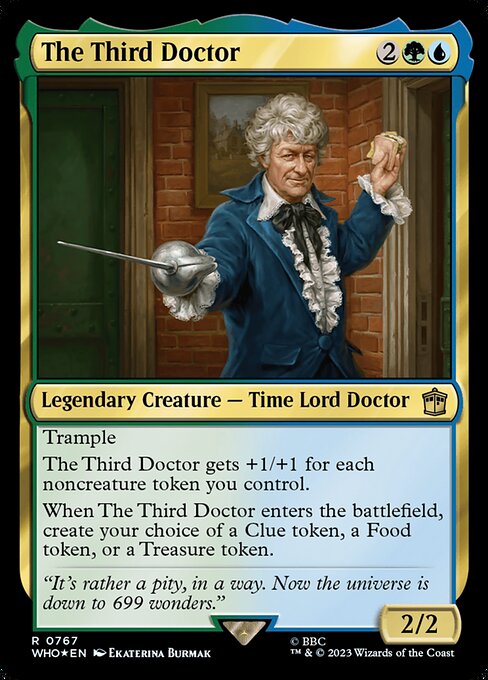 The Third Doctor - Doctor Who Rare Card