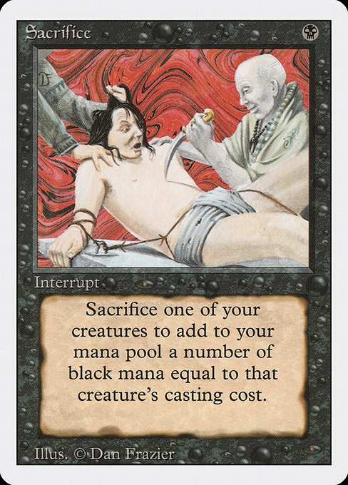 Sacrifice - Revised Edition Uncommon Card