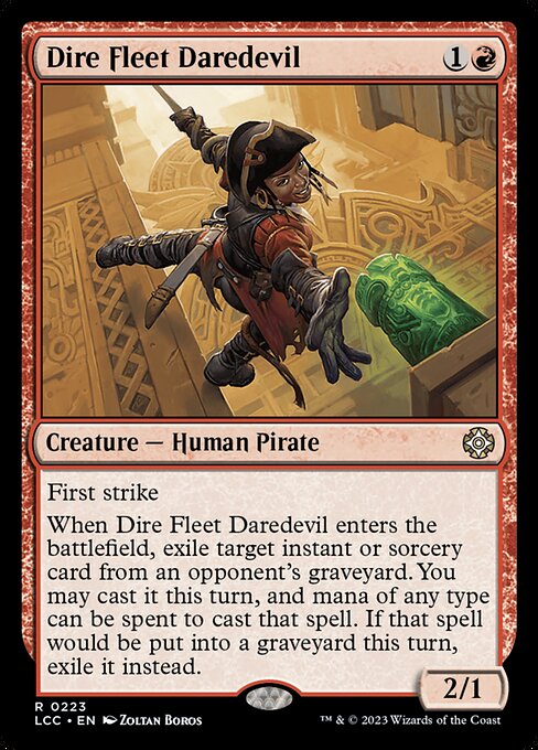 Dire Fleet Daredevil - The Lost Caverns of Ixalan Commander Rare Card