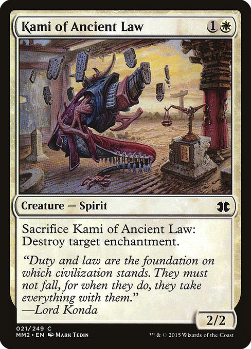 Kami of Ancient Law - Modern Masters 2015 Common Card