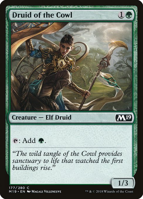 Druid of the Cowl - Core Set 2019 Common Card