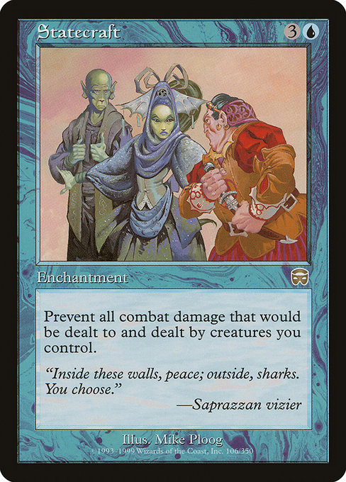 Statecraft - Mercadian Masques Rare Card